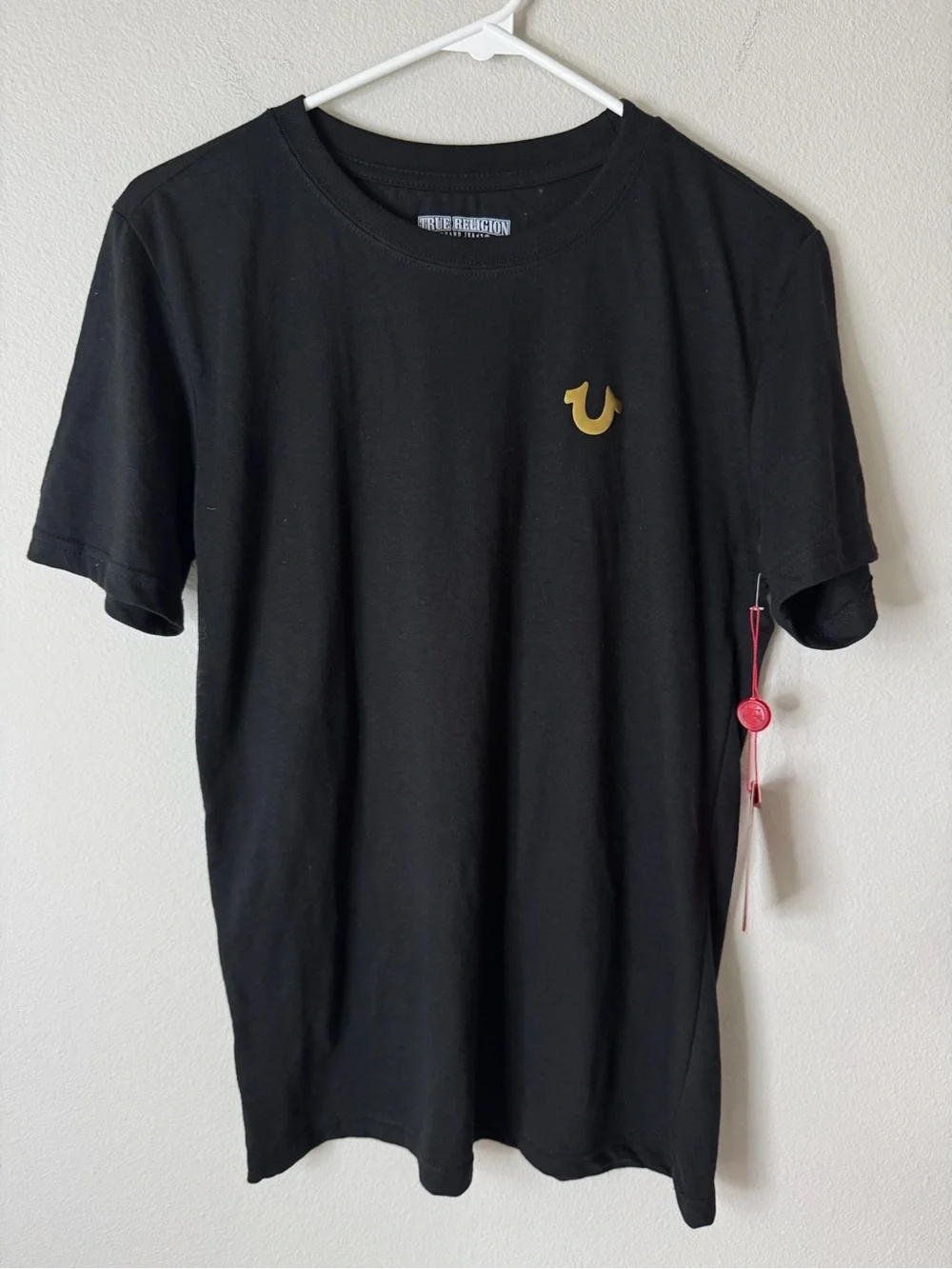 True Religion World Tour Graphic T-Shirt Men’s XL Black Gold Logo Tee
